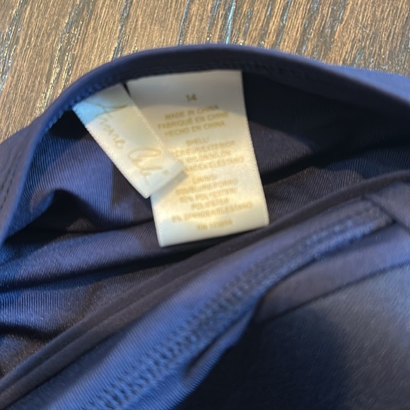 Anne Cole Elegant Navy Blue Swimsuit size 14 - Picture 5 of 6
